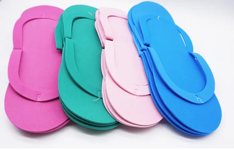EVA Foam Disposable Pedicure Slippers One Size Anti-Slip Flip Flops for Salon SPA