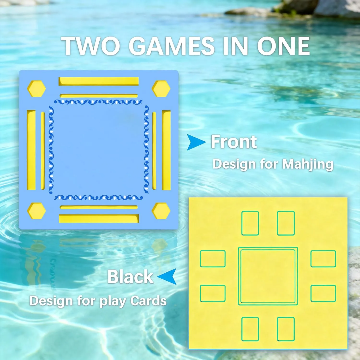 Floating Mahjong Table for Pool