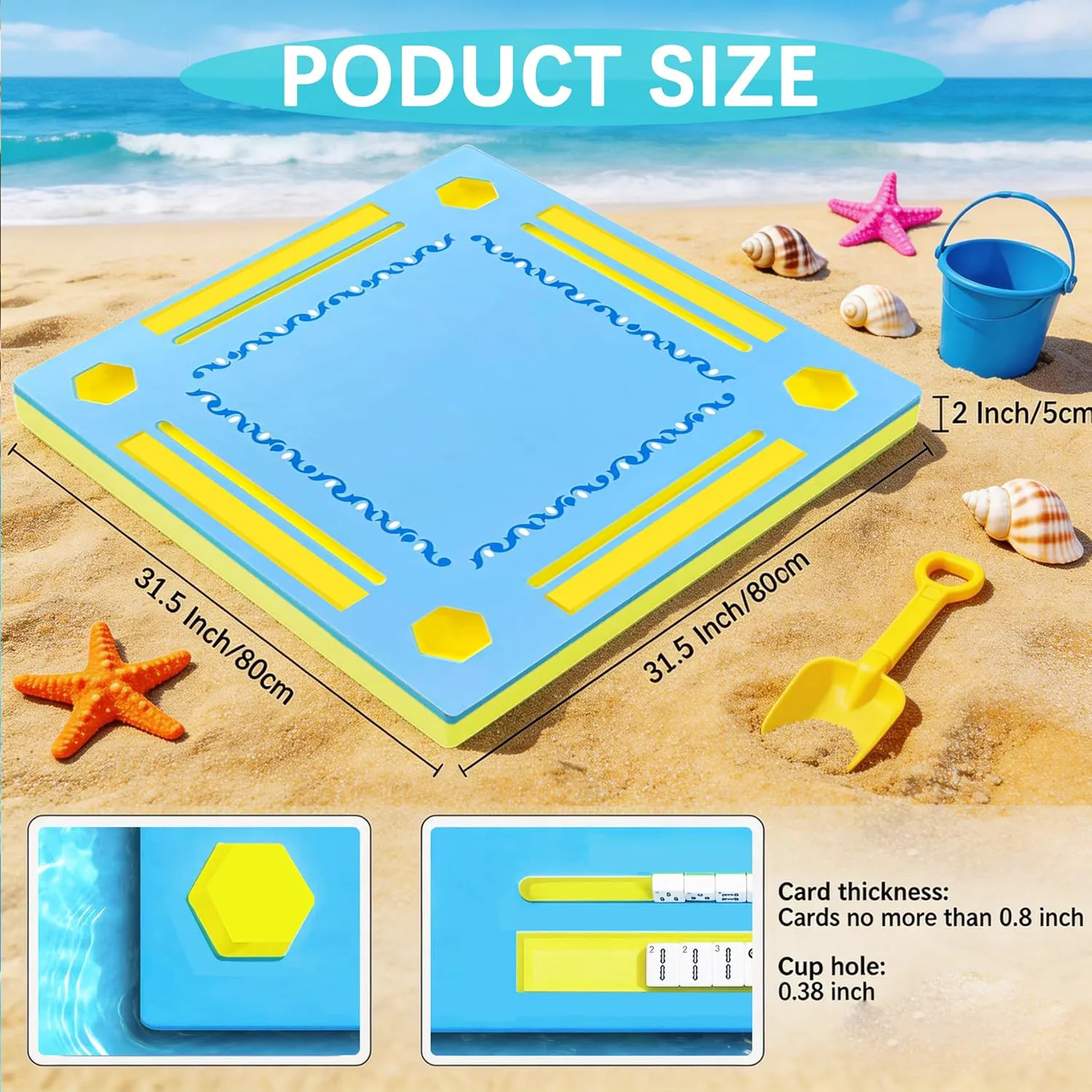 Floating Mahjong Table for Pool