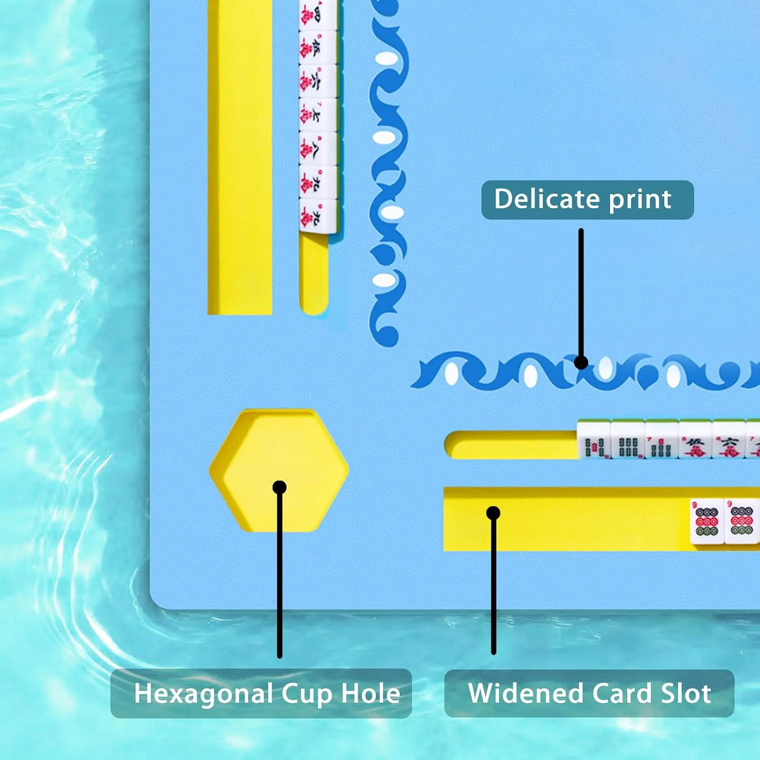 Floating Mahjong Table for Pool