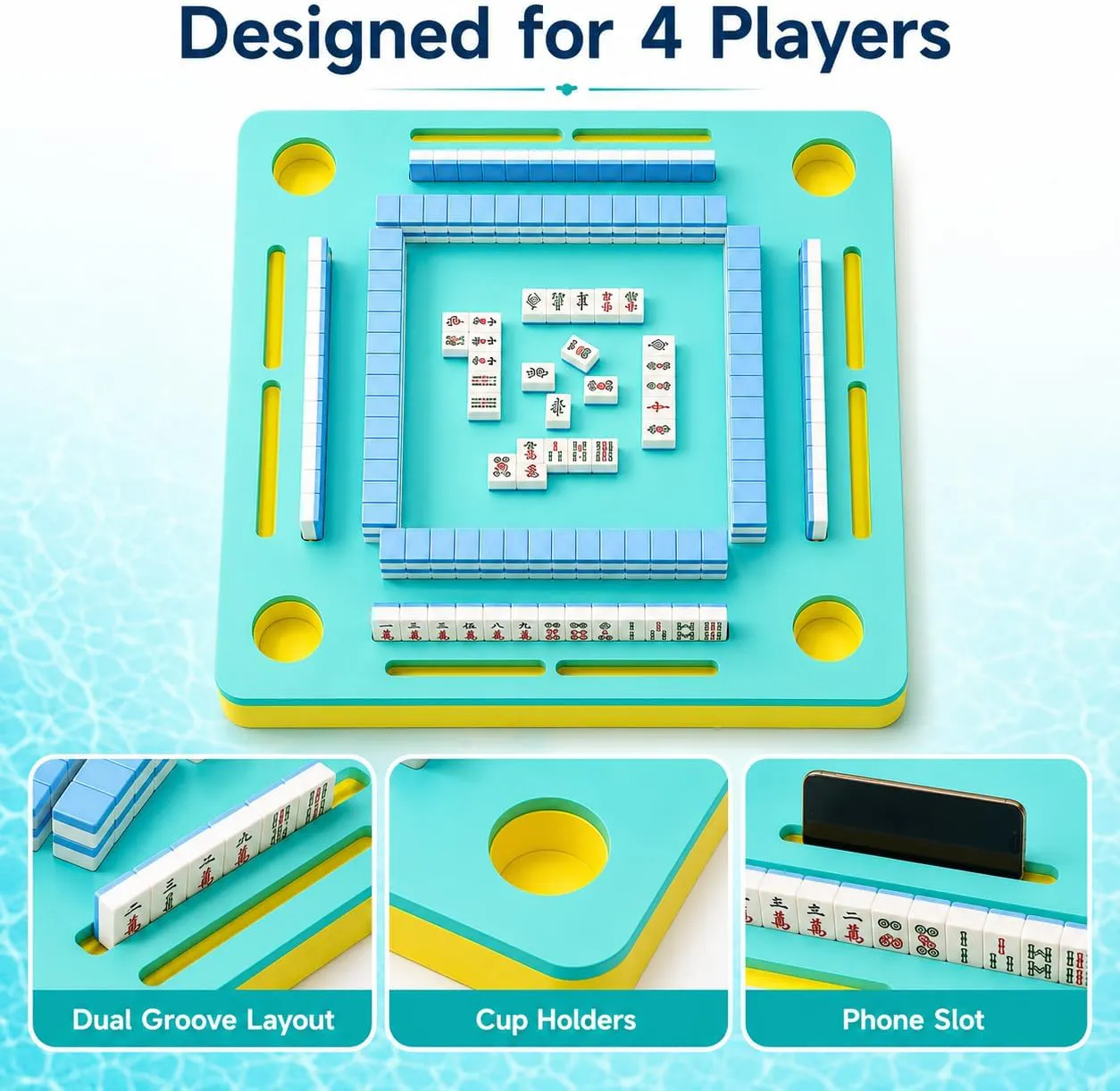 EVA Floating Mahjong Table | Water Game Tray for Pool, Beach & Lake
