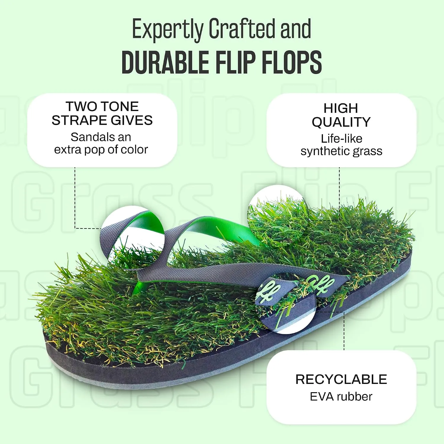 Grass Flip Flops
