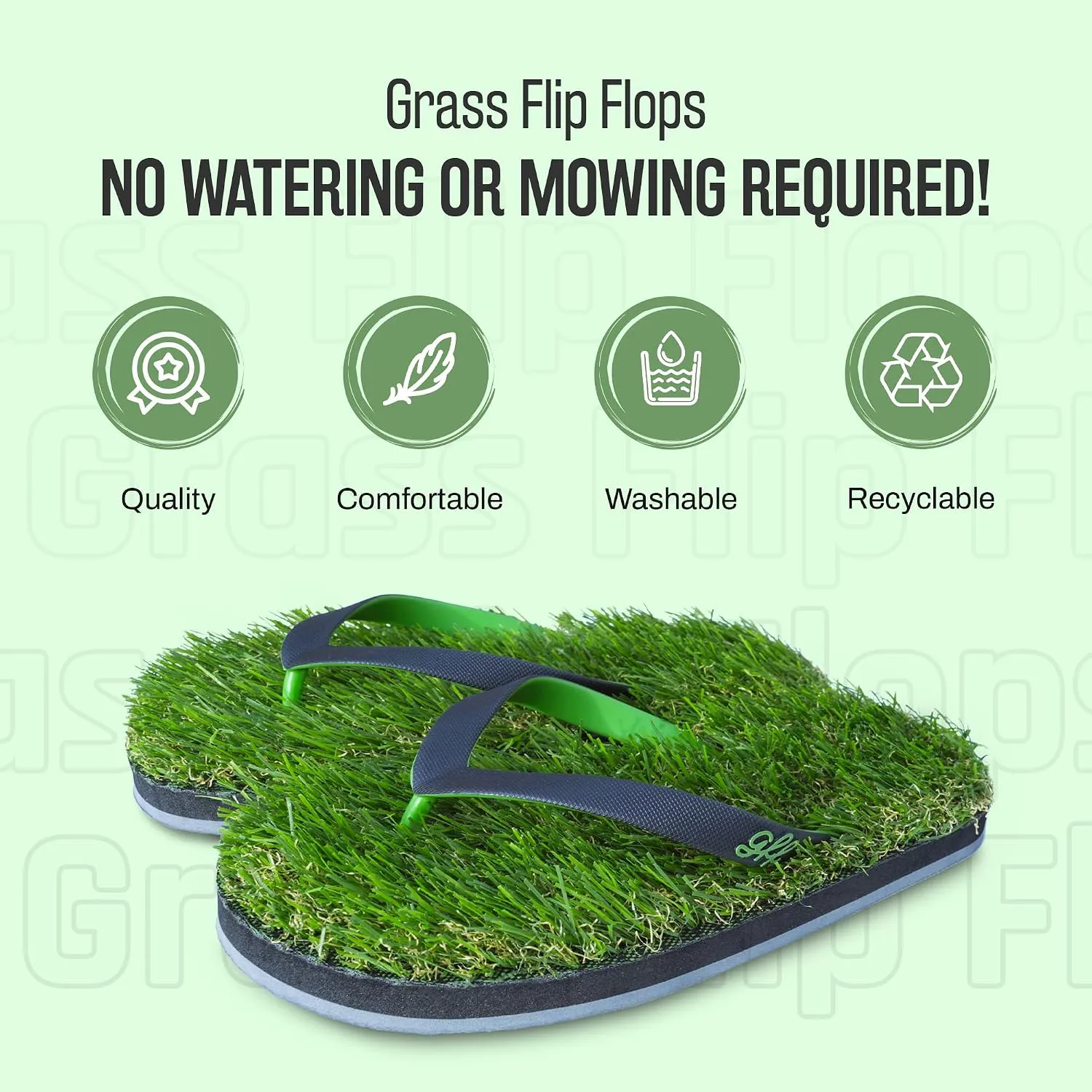 Grass Flip Flops