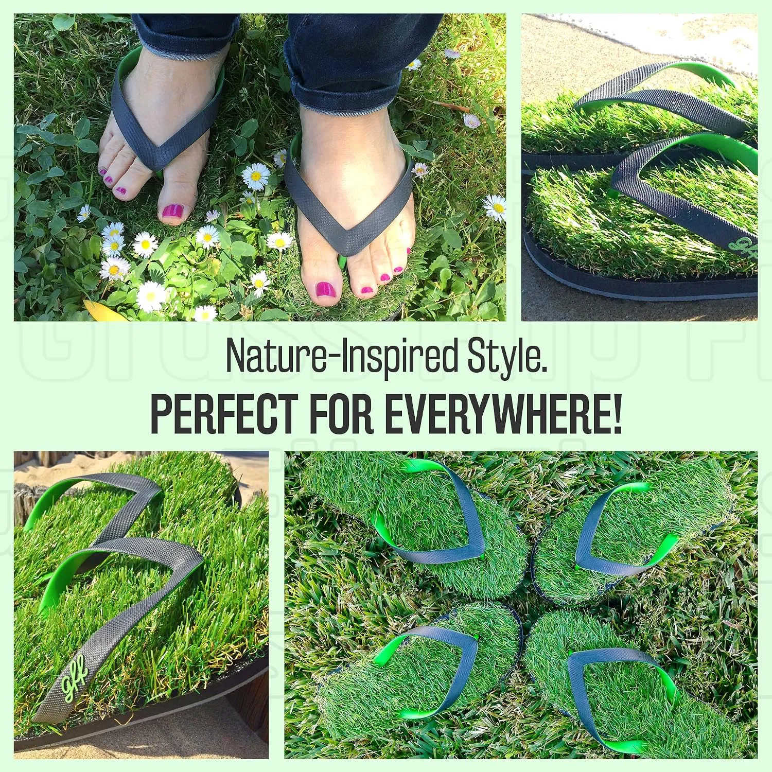 Grass Flip Flops