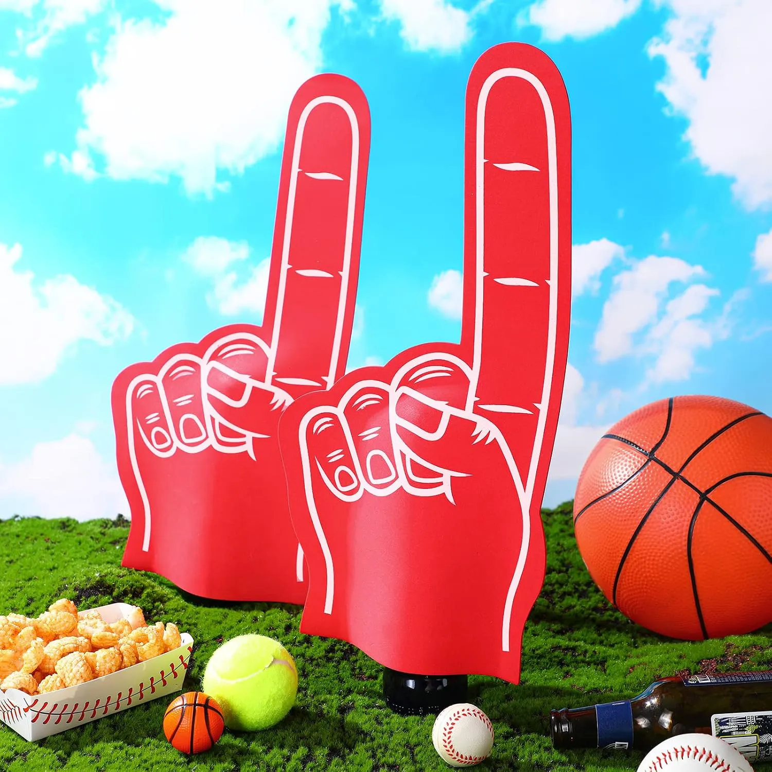 Sports Cheer Foam Hand (Red)