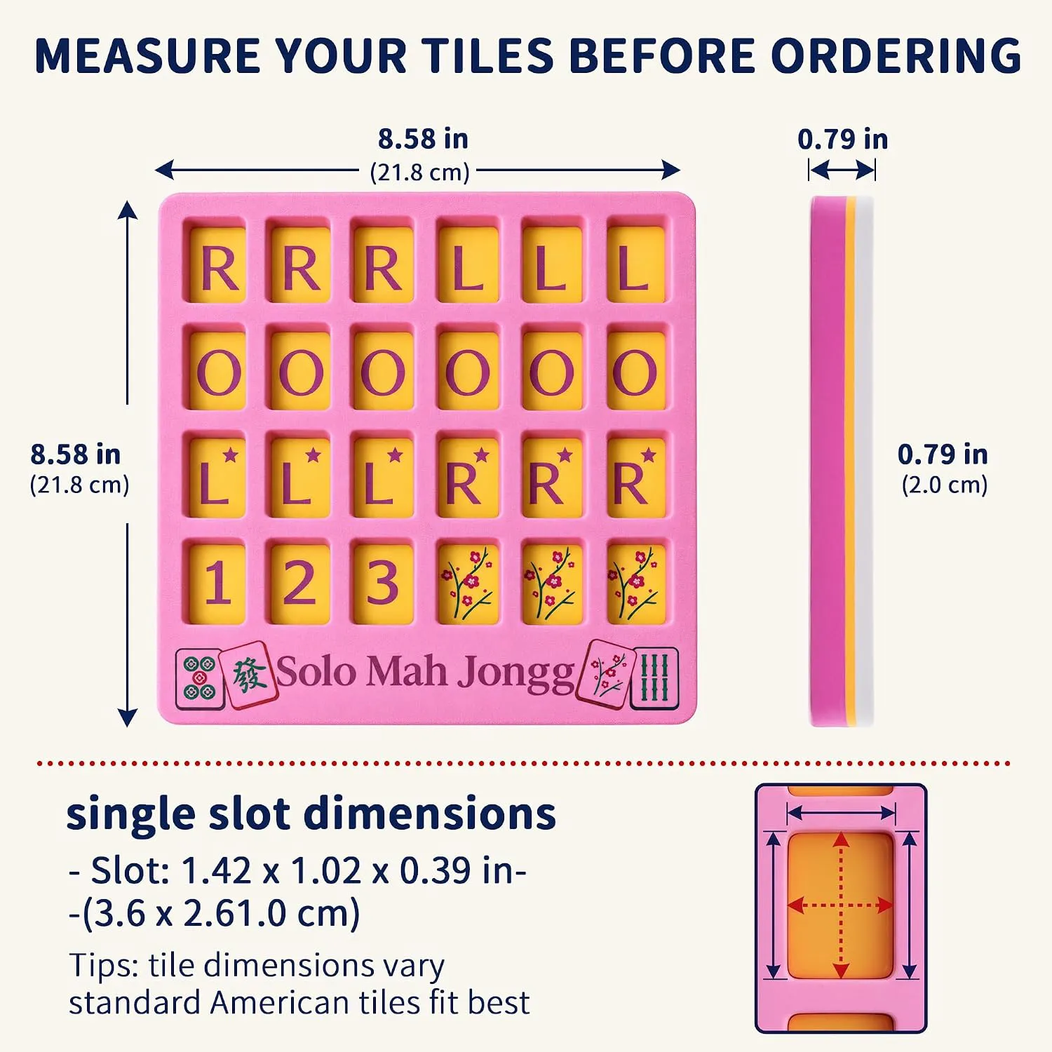 24-Slot EVA American Mahjong Practice Board