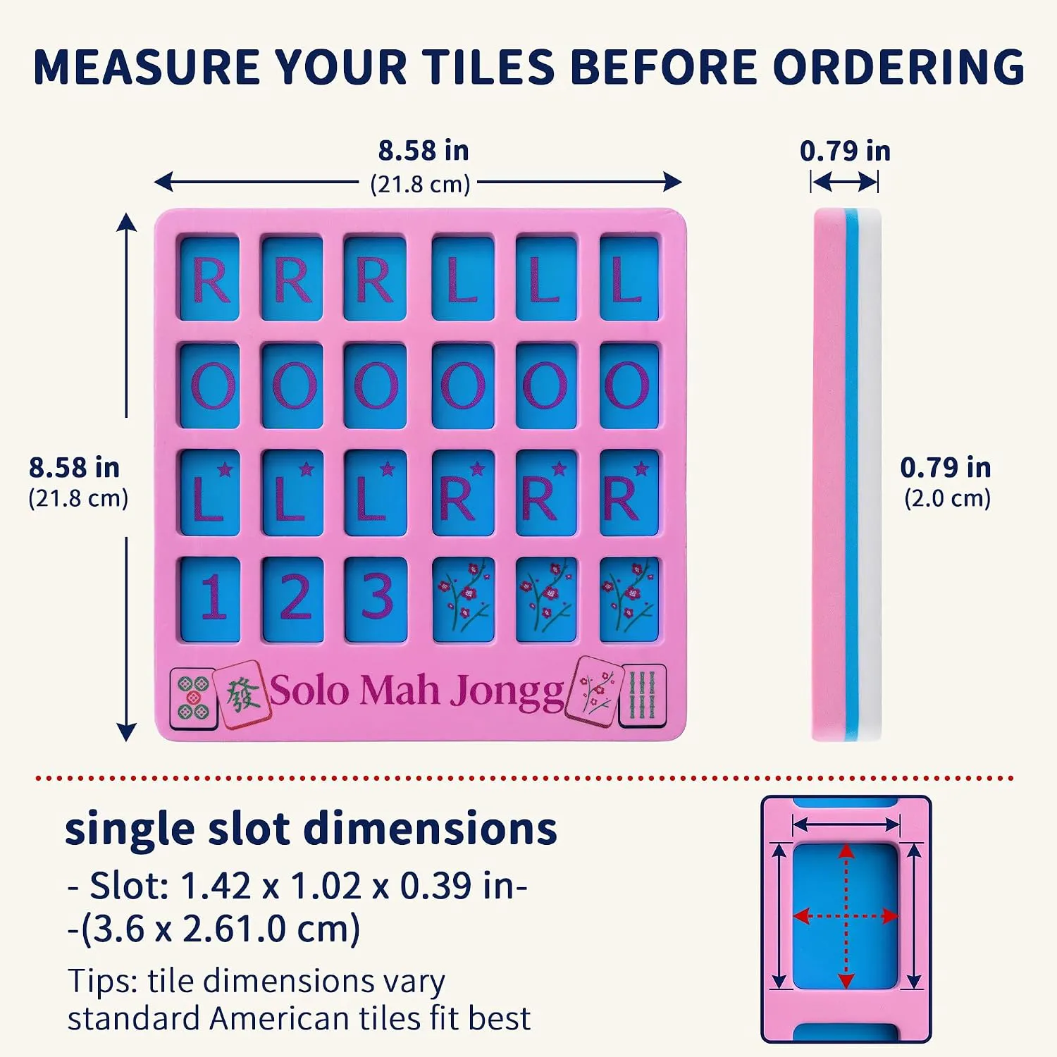 24-Slot EVA American Mahjong Practice Board