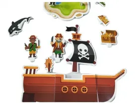 EVA Bath Toys-Pirate Ship Set