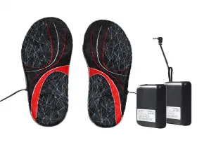 Rechargeable Heated Insoles,4 Temperature Settings,Washable Winter Foot Warmers 