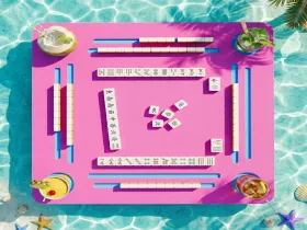 Floating Mahjong Table for Pool