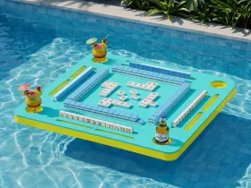 EVA Floating Mahjong Table | Water Game Tray for Pool, Beach & Lake
