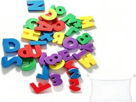 36 Pcs Foam Bath Letters & Numbers, Floating ABC Tub Toys for Toddlers