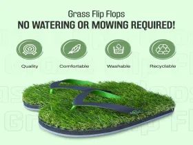 Grass Flip Flops