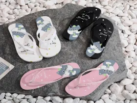 Cute Cat Print EVA Flip Flops